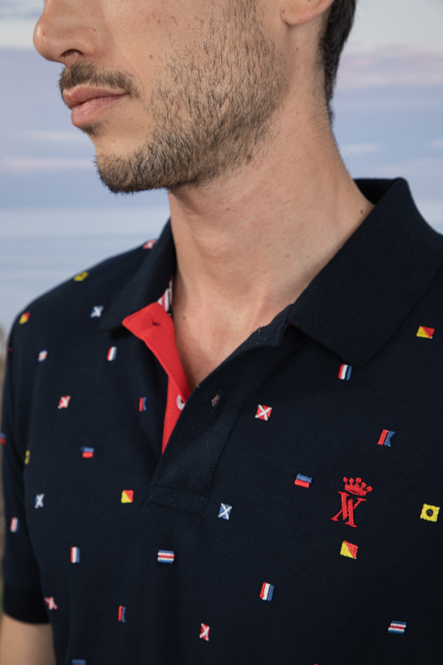 Polo à Broderies All Over - Image principale