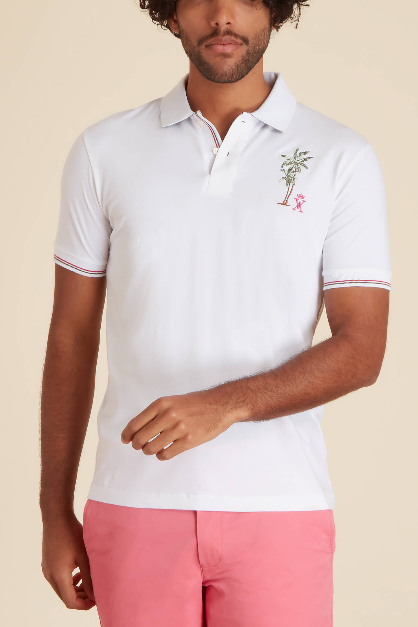Polo à broderie Surf