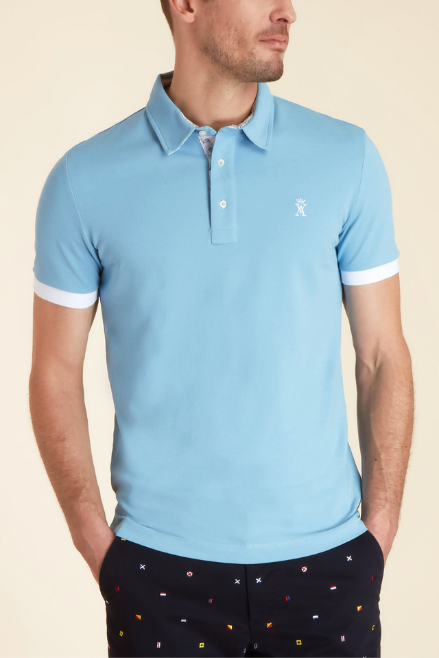 Polo à Manches courtes Bicolore - Image principale