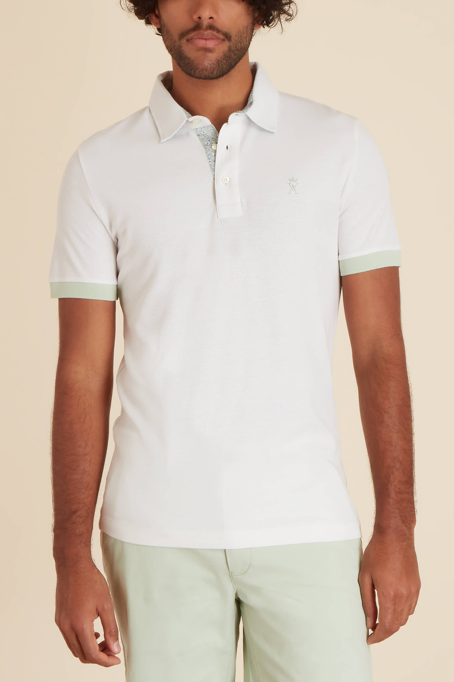 Polo à Détails Imprimé