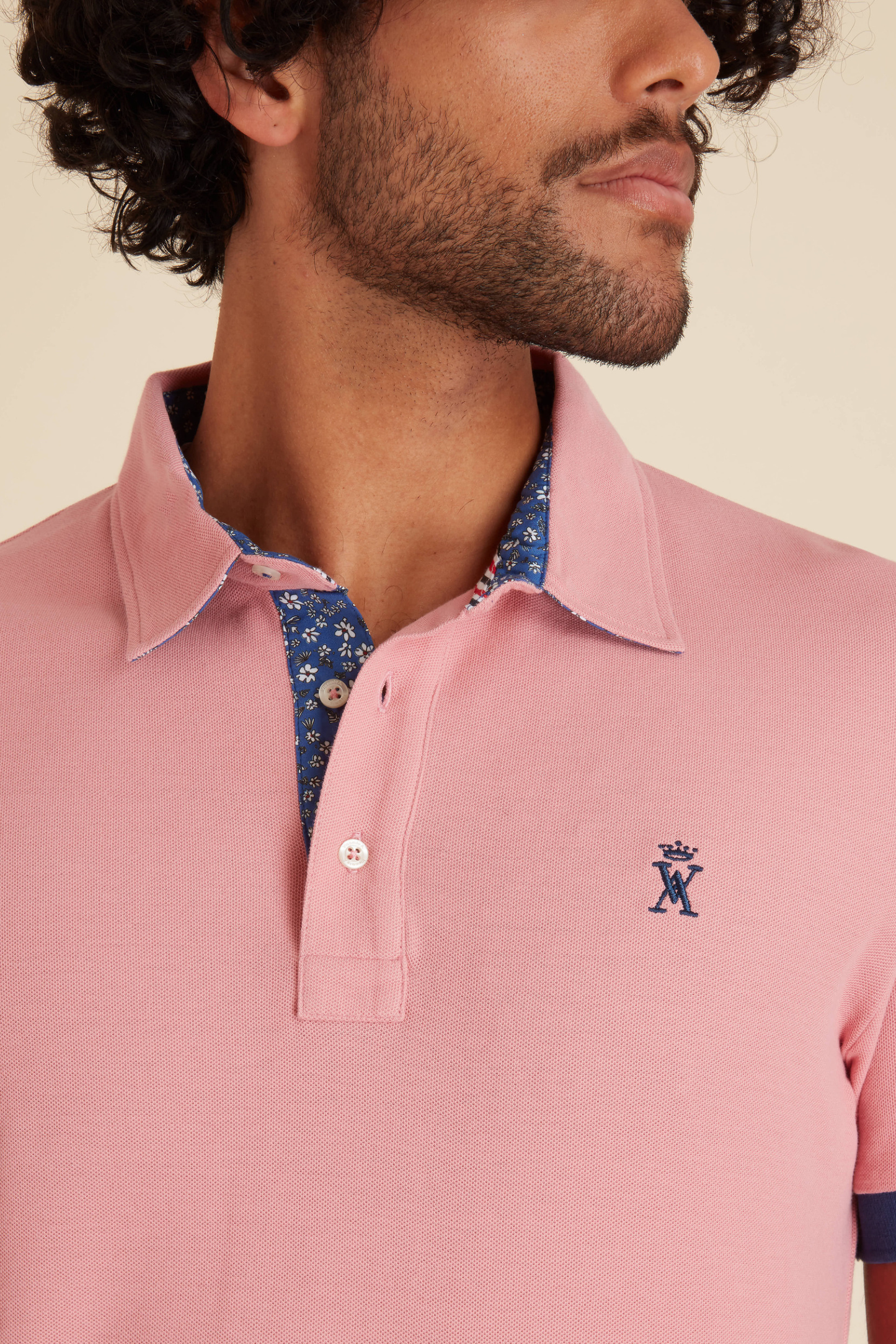 Polo à Détails Imprimé