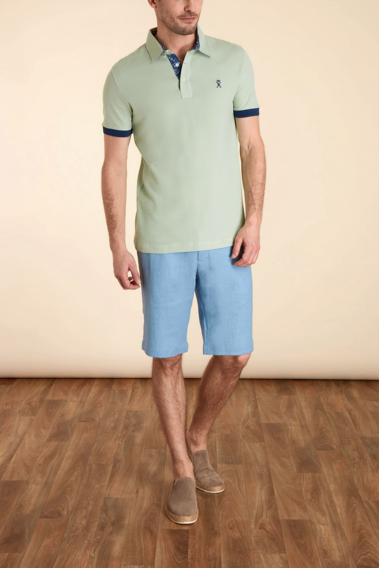 Polo à Détails Imprimé