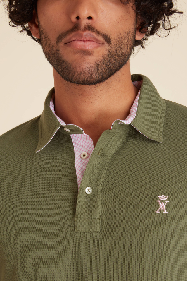 Polo à Détails Carreaux - Image principale