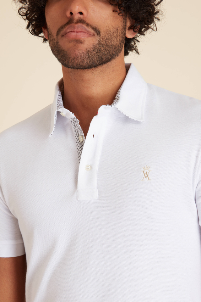 Polo à Détails Carreaux - Image principale