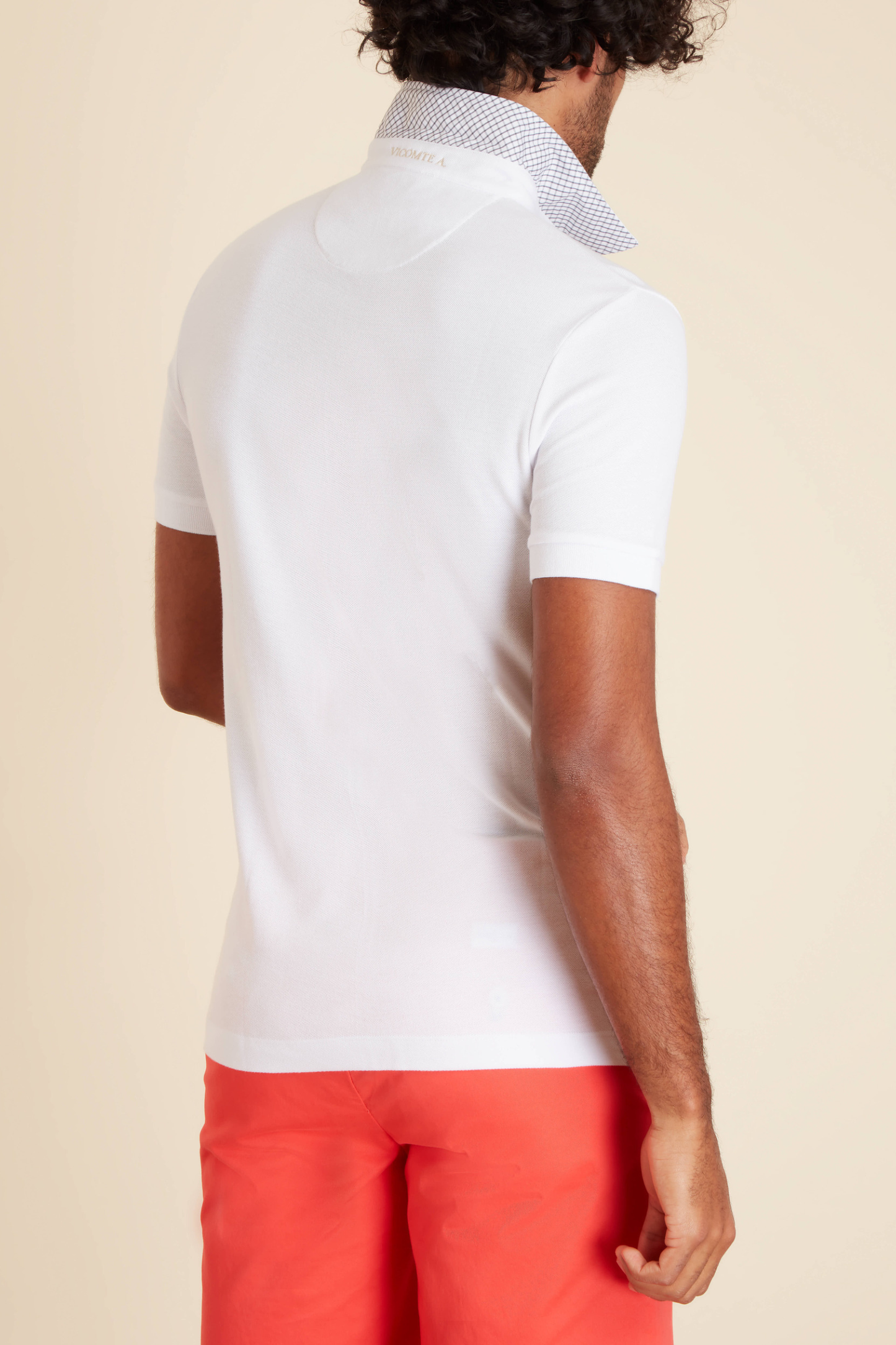 Polo à Détails Carreaux