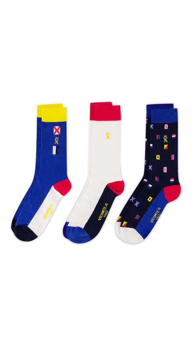 Coffret de chaussettes tricolores - Image principale