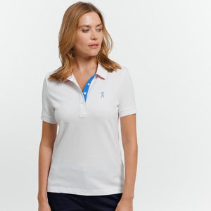 Polo PIMY à Manches Courtes 100% Coton - Blanc - Vicomte A