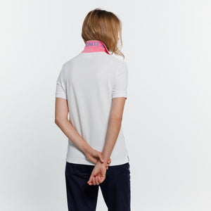 PIMY Short Sleeve Polo Shirt 100% Cotton - White - Vicomte A