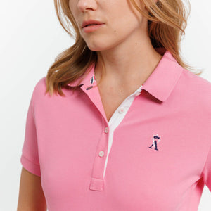 Polo PIMY à Manches Courtes 100% Coton - Rose - Vicomte A