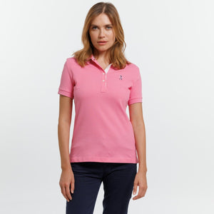 Polo PIMY à Manches Courtes 100% Coton - Rose - Vicomte A