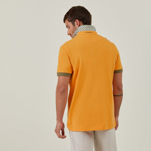 PORTRUSH short-sleeved polo shirt 100% Cotton jersey - Orange - Vicomte A