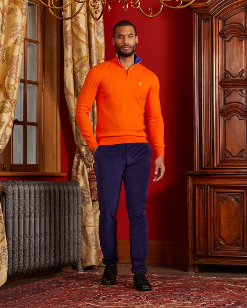 Pull 2024 cachemire orange