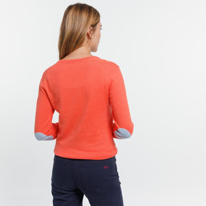 KLARA Sweater in Plain Cotton Cashmere - Pink - Vicomte A