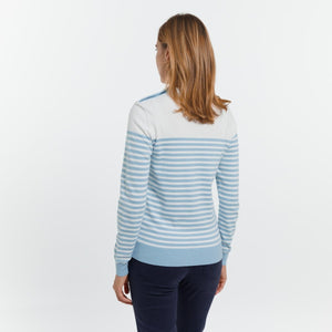 Pull KRISTINA marinière en 100% Coton - Vicomte A
