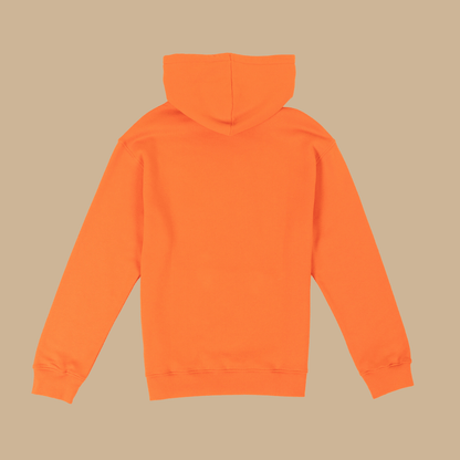 Sweat-shirt SERAPHIN 100% coton à capuche uni - Orange - Vicomte A