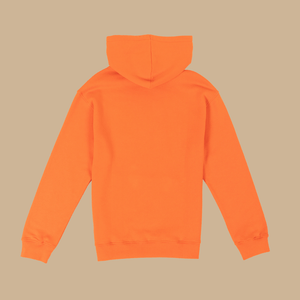 SERAPHIN 100% cotton plain hooded sweatshirt - Orange - Vicomte A