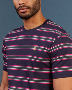 TEDDY round neck striped t-shirt 100% cotton - Vicomte A