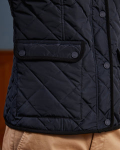 ODA quilted sleeveless plain jacket - Blue - Vicomte A