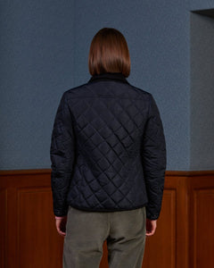 Plain quilted ODELIA jacket - Blue - Vicomte A