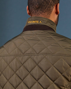 Plain quilted OGIER jacket - Khaki - Vicomte A
